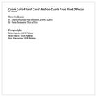 Cobre Leito Casal 3 Peças Tecido Percal Dupla Face Floral Cas