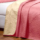 Cobre Leito Casal 3 Peças Tecido Percal Dupla Face Floral Cas