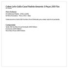 Cobre Leito Casal Amarelo Estampado 200 Fios Micro Percal 3 P