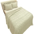 Cobre Leito Casal Bouke Dupla Face 3pç 100% Poliéster - Palha