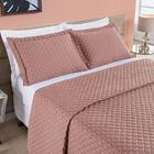 Cobre Leito Casal Doroty Micropercal 100% Poliéster - Rosé