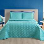 Cobre Leito Casal Florency Micropercal 200 Fios 3 Pçs Azul