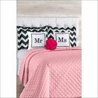 Cobre Leito Casal Mr E Ms Rose Toque Macio 8 Peças Com Duas A