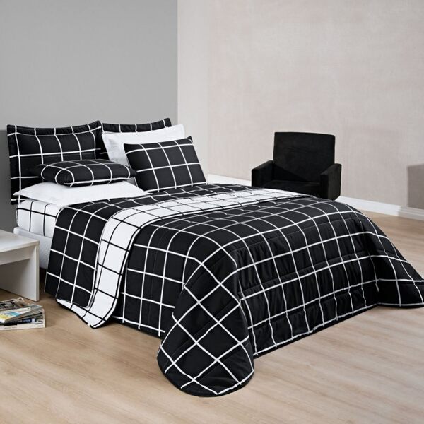 Cobre Leito Casal Padrão Austin Micropercal 200 Fios Dupla Fa