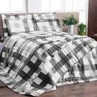 Cobre Leito Casal Padrão Classic Estampado 160 Fios 3 Peças -