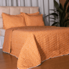 Cobre Leito Casal Padrão Classic Estampado 160 Fios 3 Peças -