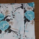 Cobre Leito Casal Padrão Dupla Face 100% Algodão Esmeralda Co