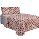 Cobre Leito Casal Padrão Dupla Face 100% Algodão Esmeralda Co