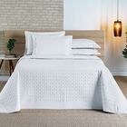 Cobre Leito Casal Padrão Madri Percal 200 Fios 100% Algodão 3