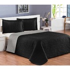 Cobre Leito Casal Padrão Pati 03 Peças Liso Tecido Microfibra