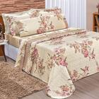 Cobre Leito Casal Padrão Requinte Tecido Percal 180 Fios Esta