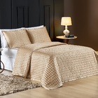 Cobre Leito Casal Padrão Shine Charmousse 3 Peças Bronze