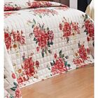 Cobre Leito Casal Queen Versátil 03 Peças Estampado Df 100% A