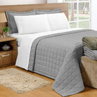 Cobre Leito Cinza King Dupla Face 3,10m X 2,70m Matelado Soft
