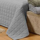 Cobre Leito Cinza King Dupla Face 3,10m X 2,70m Matelado Soft