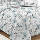 Cobre Leito Colcha Queen 3 Peças Matelado Estampado Atlanta