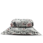 Cobre Leito Colcha Super King Dupla Face 03 Peças Com Porta T