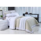 Cobre Leito Colcha Super King Maiori 3 Peças Percal 200 Fios