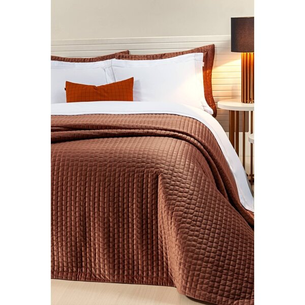 Cobre Leito Colcha Super King Sonhare 3 Peças Veludo 100% Alg