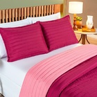 Cobre Leito Collors Solteiro Dupla Face 2 Peças Pink/rosa