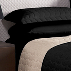 Cobre Leito Constantini 2 Pçs  Solteiro  Preto/palha