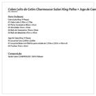 Cobre Leito De Cetim Charmousse Safari King Palha + Jogo De C