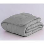 Cobre Leito De Verão Casal Aconchego Individual Cinza Cotex