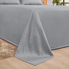 Cobre Leito Detroid King 3 Peças Piquet - Cinza