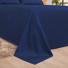 Cobre Leito Detroid Padrão 3 Peças Piquet - Azul Marinho