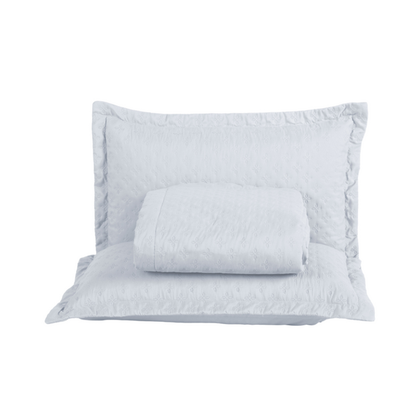 Cobre Leito Dupla Face Matelado Queen Branco Kit 3 Pçs