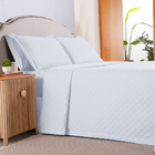 Cobre Leito Dupla Face Matelado Queen Branco Kit 3 Pçs