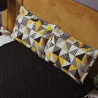 Cobre Leito Estampa Triangular 3 Pçs Casal Queen Preto Casen