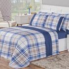 Cobre Leito Estampado 200 Fios Queen 03 Peças - Titânio