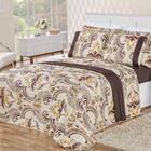 Cobre Leito Estampado 200 Fios Solteiro 02 Peças - Dhalia