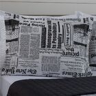 Cobre Leito Fascinação King 3 Peças - Jornal - 80% Poliéster