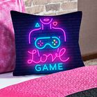 Cobre Leito Game Girl Dupla Face C/ Almofada Casal 06 Peças