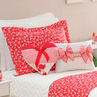 Cobre Leito Infantil Coração 5 Peças Estampado 100% Algodão