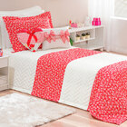 Cobre Leito Infantil Coração 5 Peças Estampado 100% Algodão
