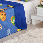 Cobre Leito Infantil Futebol Enxovais Aquarela 2 Peças