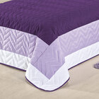 Cobre Leito Infantil Menina Roxo Matelado Bordado 2 Peças