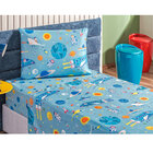Cobre Leito Infantil Menino Astronauta Estampado Dupla Face T