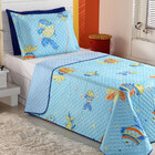 Cobre Leito Infantil Oceano 02 Peças - Enxovais Aquarela