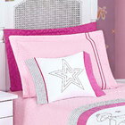 Cobre Leito Infantil Rosa Com Almofada Decorativa Menina + Co