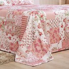 Cobre Leito Kansas Queen 3 Peças Piquet - Rosê