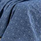 Cobre Leito King 100% Algodão 200 Fios Ornatto  03 Peças - Az