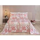 Cobre Leito King Antique Piquet 3 Peças Rosê