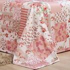 Cobre Leito King Antique Piquet 3 Peças Rosê