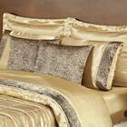 Cobre Leito King Cetim Glamour 9pç Dourado