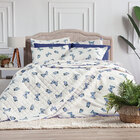 Cobre Leito King Essencialle 150 Fios 3 Peças - Borboletas Az