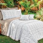 Cobre Leito King Istambul Bordado 200 Fios 100% Algodão 5 Peç